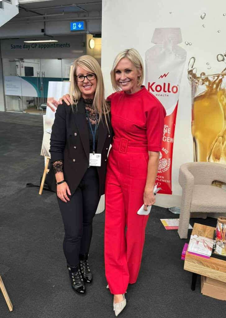 Demi Griffiths with Jenni Falconer
